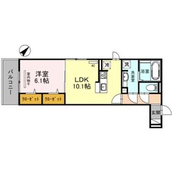 太秦レジデンス　E棟の物件間取画像